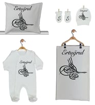 Pia Baby Gl 1953-02 İsme Özel Beşli Tulum Set