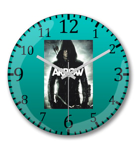 Arrow Duvar Saati Bombeli Gercek Cam
