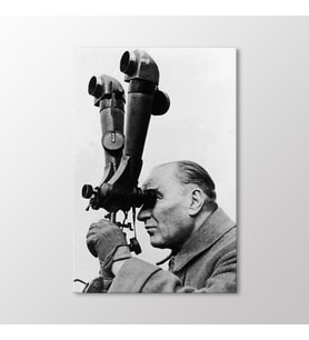 Arty Tablo Atatürk Dürbün Başında Tablo (Karışık)