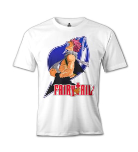 Fairy Tail - Natsu Beyaz Erkek Tshirt