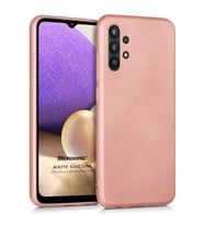Microsonic Matte Silicone Samsung Galaxy A32 Kılıf Rose Gold