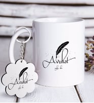 BK Gift Kişiye Özel Mesleki Avukat Beyaz Kupa ve Anahtarlık Hediye Seti-6 (Model 1)