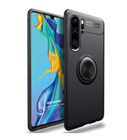 Microsonic Huawei P30 Pro Kılıf Kickstand Ring Holder Siyah