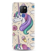 Kılıfland General Mobile GM 20 Kılıf Silikon Resimli Kapak Unicorn Ice Cream Stok 1190