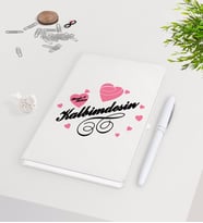 BK Gift Kişiye Özel Sevgililer Günü Beyaz Defter Kalem Seti-16