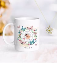BK Gift Kişiye Özel Sevgililer Günü Fotoğraflı Sonsuz Takvimli Kupa ve Çift İsimli Papatya Kolye-3 (Model 1)