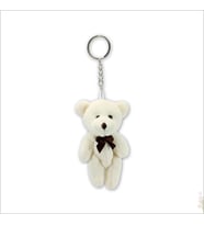 Peluş Ayıcık Anahtarlık, 9 x 5,5 cm - Krem (STD)