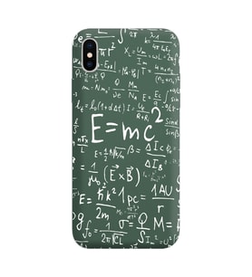 Iphone Xs Max Çizgi Tasarımlı Koyu Yeşil Lansman Telefon Kılıfı