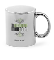 BK Gift Kişiye Özel Mesleki Mikroelektronik Mühendisi Krom Kupa Bardak  2