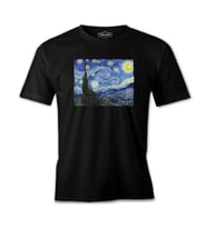 Van Gogh - Yıldızlı Gece Siyah Erkek Tshirt
