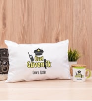 Özel Güvenlik Dikdörtgen Yastık ve Yeşil Kupa Bardak