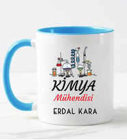 Kimya Mühendisi Kupa Bardağı Mavi