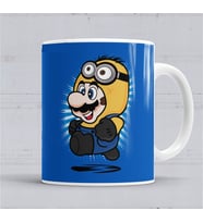 Süper Minion Mario Kupa Bardak Porselen