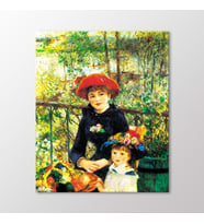 Arty Tablo Terasta İki Kız Kardeş,1881 Tablo (Karışık)