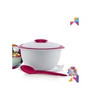 Tupperware Şık Servis Kırmızı Beyaz 3,5lt