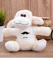 Kişiye Özel Bıyık Tasarım Peluş Koyun