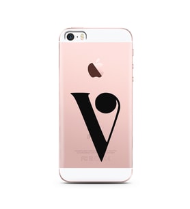 Iphone 5 Harf Tasarımlı Telefon Kılıfı V-Harfi 