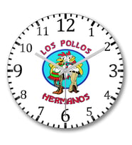 Los Pollos Hermanos Duvar Saati Bombeli Gercek Cam