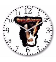 Yngwie Malmsteen Rising Force Duvar Saati Bombeli Gercek Cam