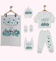 Pia Baby Gl 1943-07 İsme Özel Battaniye Zıbın Set