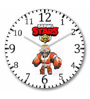 Mecha Bo Design Brawl Stars Duvar Saati Bombeli Gercek Cam