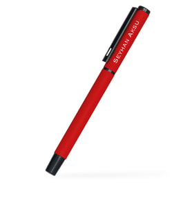 BK Gift Kişiye Özel Kırmızı Metal Tükenmez Kalem Model 40