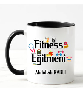Fitness Eğitmeni Kupa Bardağı Siyah