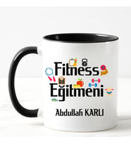 Fitness Eğitmeni Kupa Bardağı Siyah