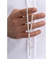 Gümüş Tespih Düz Küre Küçükboy 16gr 6018613691656