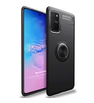 Microsonic Samsung Galaxy S10 Lite Kılıf Kickstand Ring Holder Siyah