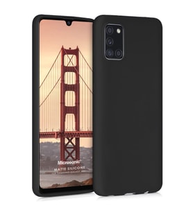 Microsonic Matte Silicone Samsung Galaxy A31 Kılıf Siyah