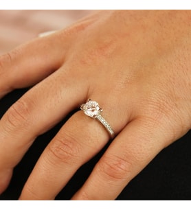 925 Ayar Gümüş 1,35 ct Görünümlü Tektaş Yüzük