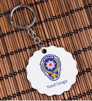 Polis Amblemli Anahtarlık