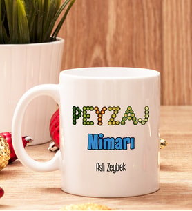Peyzaj Mimarına Hediye Beyaz Kupa Bardak
