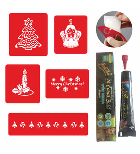 Tattoo Dövme Kına ve Şablon Seti - Yeni Yıl Tattoo
