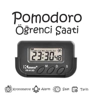 Pomodoro Öğrenci Saati - 2 Adet Kronometreli Ders Çalışma Saati