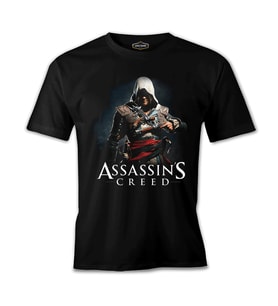 Assassin's Creed Siyah Erkek Tshirt