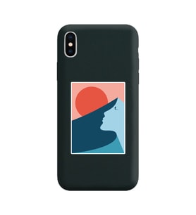 Siyah Lansman Kılıf iPhone XS Max