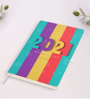 BK Gift Kişiye Özel 2024 Mutlu Yıllar Beyaz Defter-8 (Beyaz)