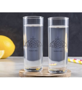 BK Gift Kişiye Özel Renkli Baskılı İsimli İkili Vodka Bardağı-103 (Beyaz)
