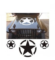 Army Star Askeri Yıldız Araba Off-road Araba Sticker Set 2 Araba