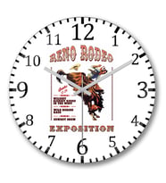 Rodeo Reno Duvar Saati Bombeli Gercek Cam