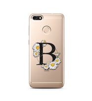 Papatya Harf Tasarım Süper Şeffaf Silikon Telefon Kılıfı Huawei P9 Lite (2017) M