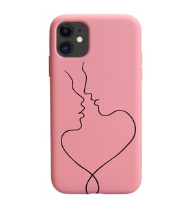 Iphone 11 Çizgi Tasarımlı Pudra Lansman Telefon Kılıfı