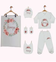 Pia Baby Gl 1937-07 İsme Özel Battaniye Zıbın Set