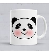 Sevimli Panda Kupa Bardak Porselen