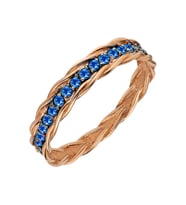 Sirius London Blue Topaz Taşlı Niks Yüzük 0742R0025