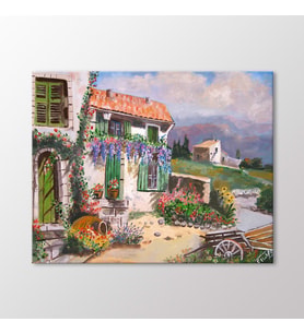 Arty Tablo Çiftlik-Evi Tablo (Karışık)