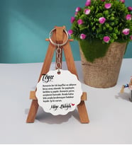 Teyzeye Hediye Teyze Yazılı Kişiye Özel Teyze Ahşap Anahtarlık