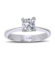 Lova H Renk 0,51 Karat Pırlanta Tektaş Yüzük - 1060010